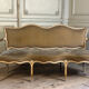 Louis XV bench in carved and painted wood, 18th century