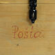 Vintage wooden post box, Czechoslovakia 1960