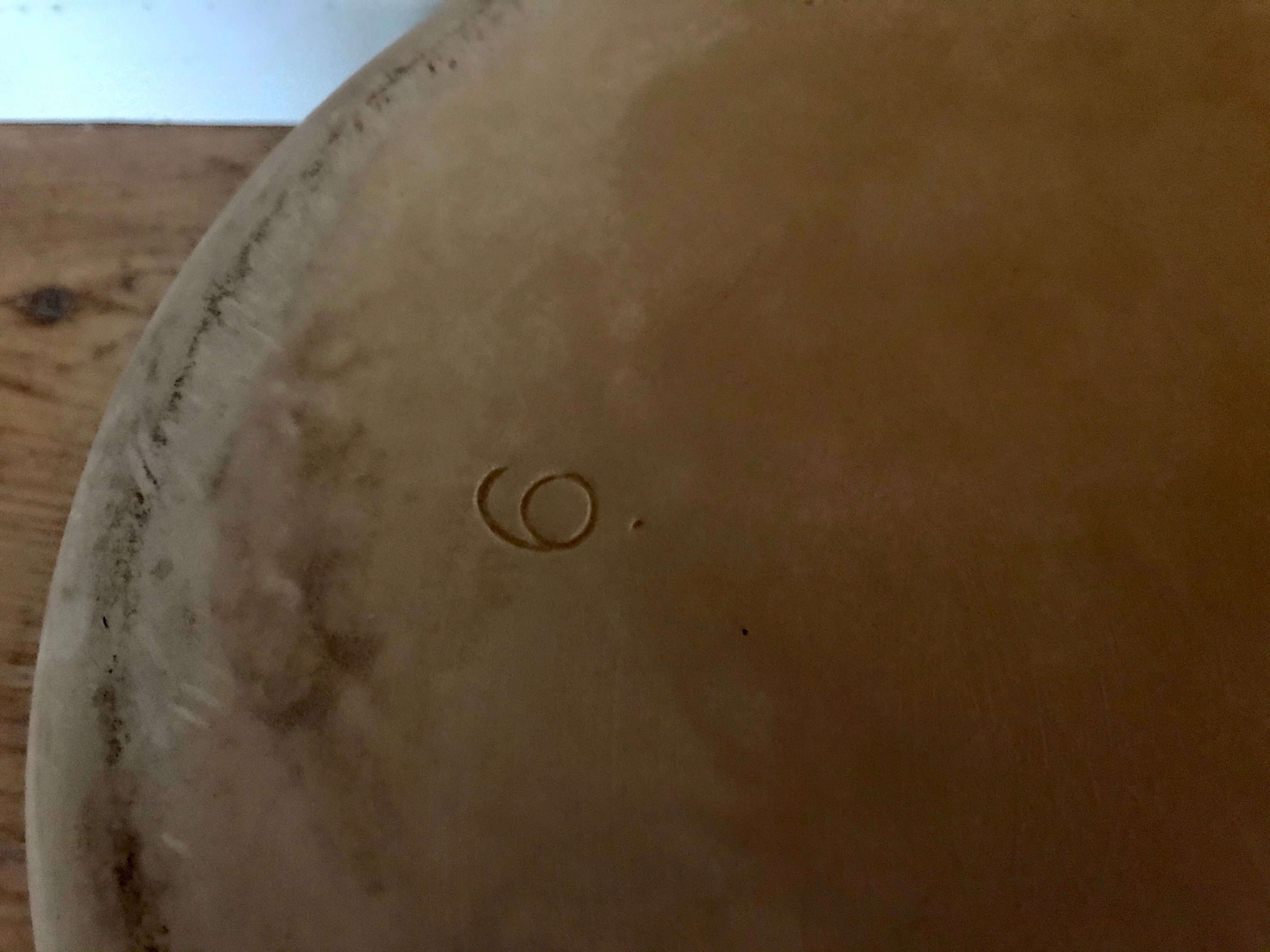 Glazed terracotta dish