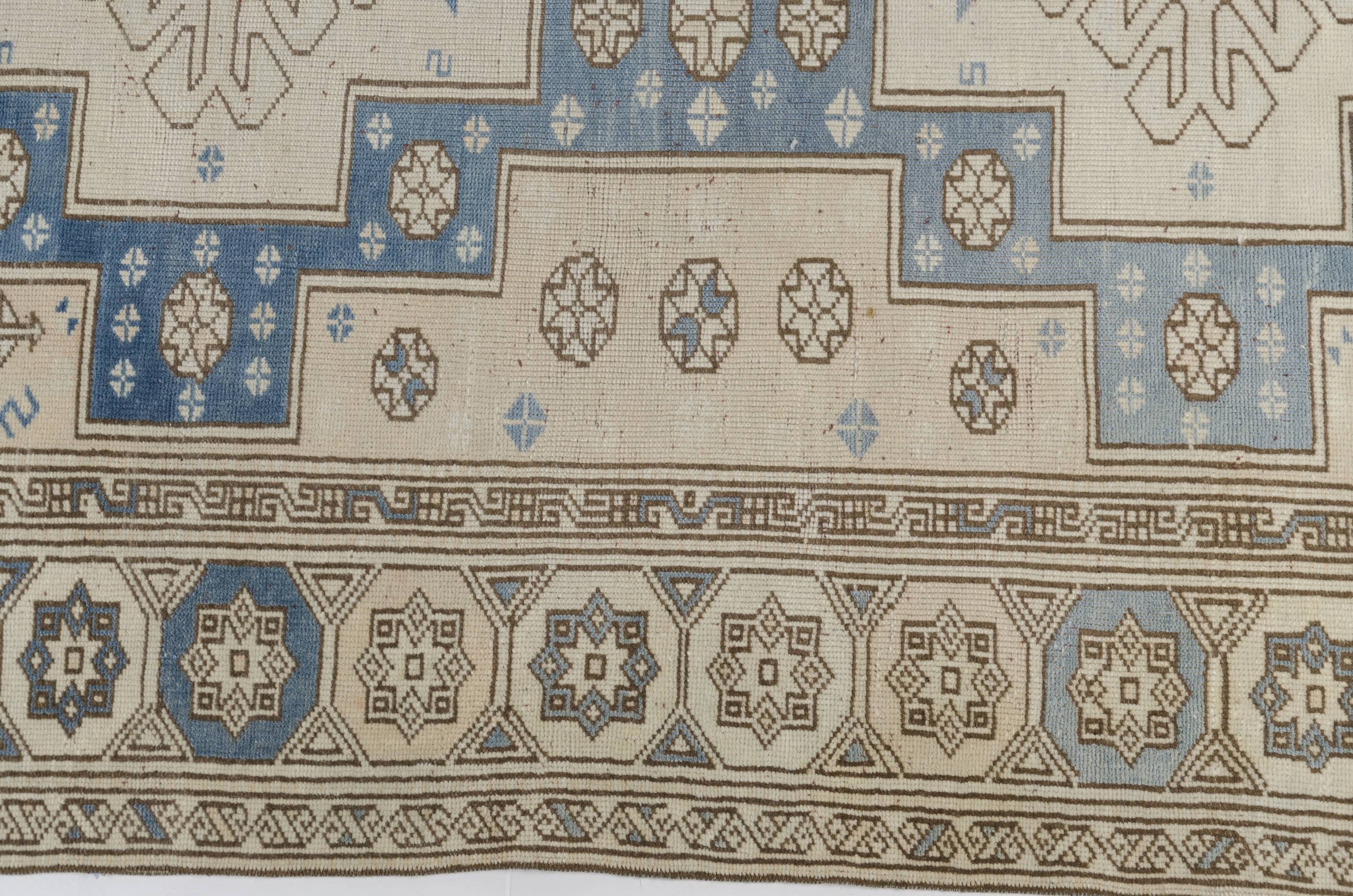 Tapis anatolien vintage géométrique