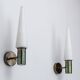 Set of two Hans Agne Jakobsson wall lamps with opal glass shades
