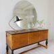 Brass table lamp on a tripod in modern Swedish style, Sweden, 1950.