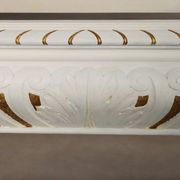 Lit ancien de style néo-Renaissance en peuplier sculpté, XXe siècle