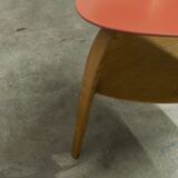 "Bowwood" tripod coffee table designed by Hugues Steiner and manufactured by Baumann in the 1960s