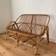 Vintage rattan bench