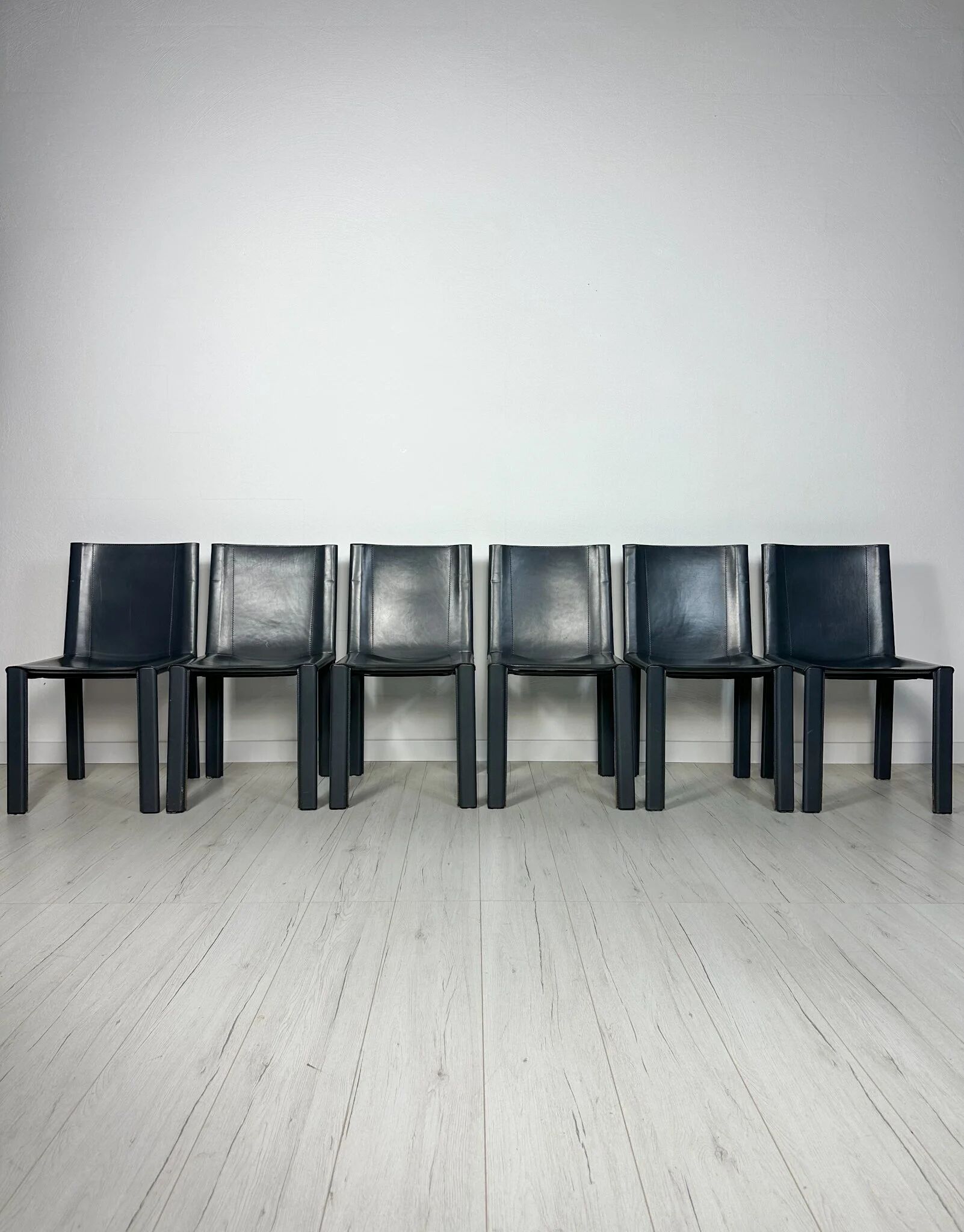 1/6 1980s Vintage Italian Dining Chairs by Carlo Bartoli for Matteo Grassi