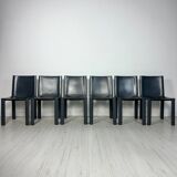 1/6 1980s Vintage Italian Dining Chairs by Carlo Bartoli for Matteo Grassi