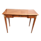 Petit bureau plat style louis xvi pieds fuseaux