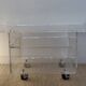 Vintage rolling dessert trolley in plexiglass - Space Age style - 1970s
