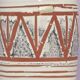 Vintage medium white geometric west germany vase scheurich