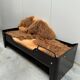Bed/daybed by Jules Wabbes with Carine Boxy upholstery