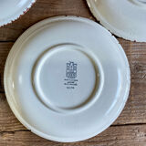 6 vintage Gien plates