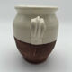 Grease pot, candied in glazed white terracotta