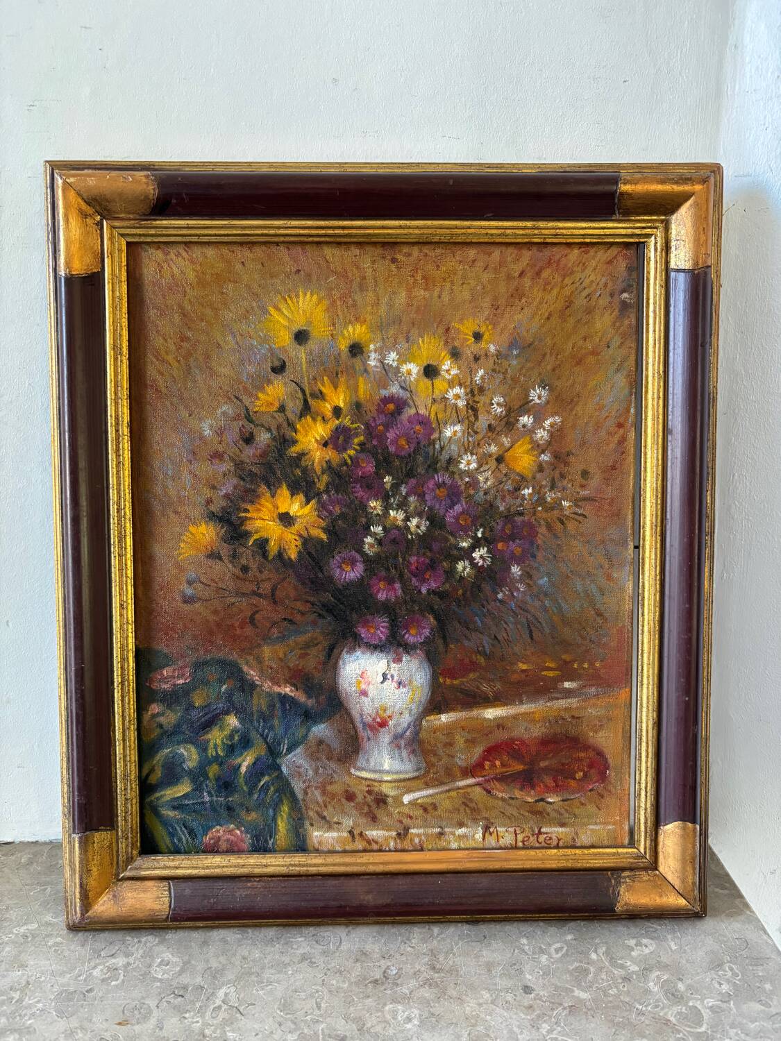 Signed bouquet of flowers