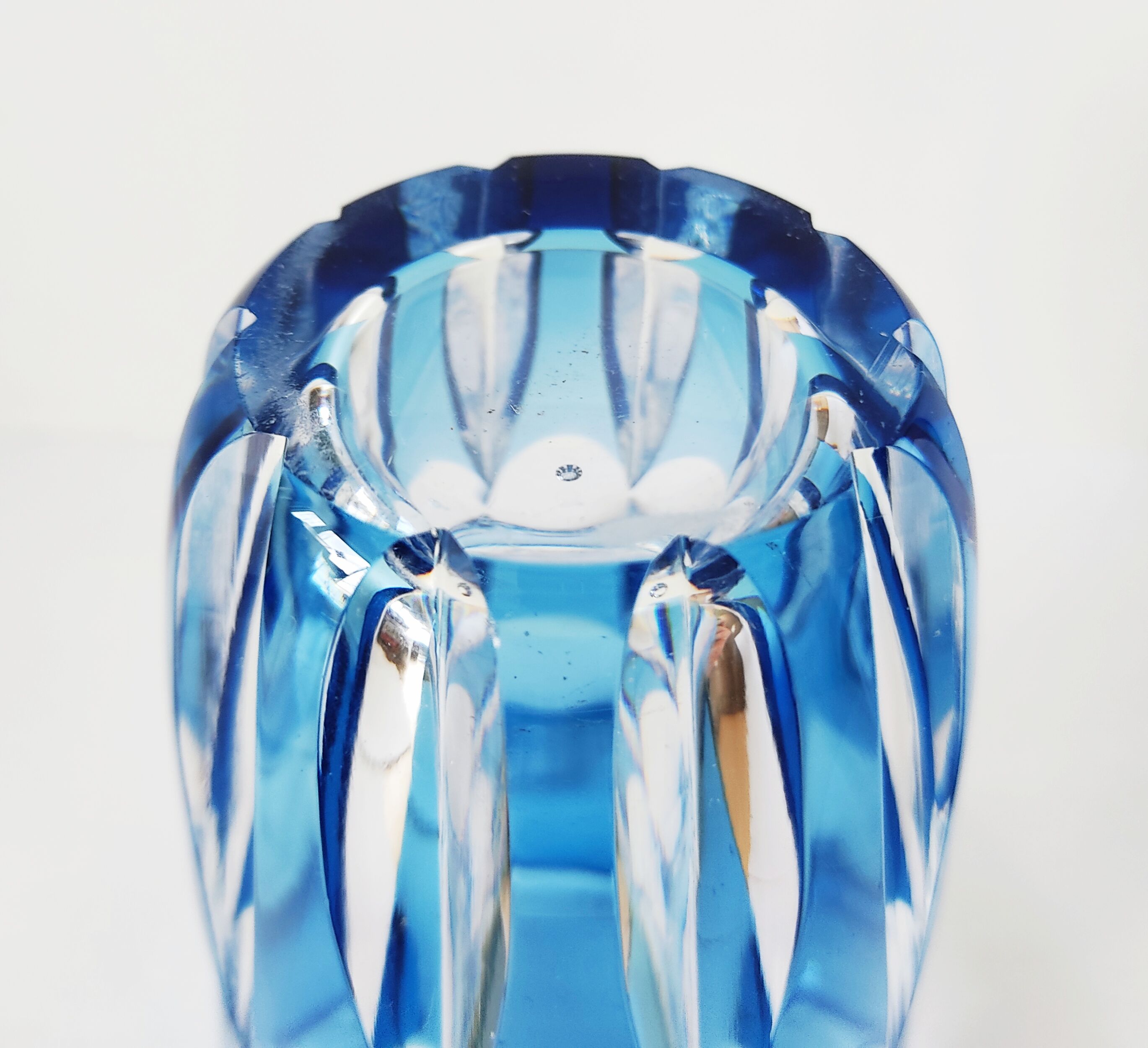 Val Saint Lambert crystal vase