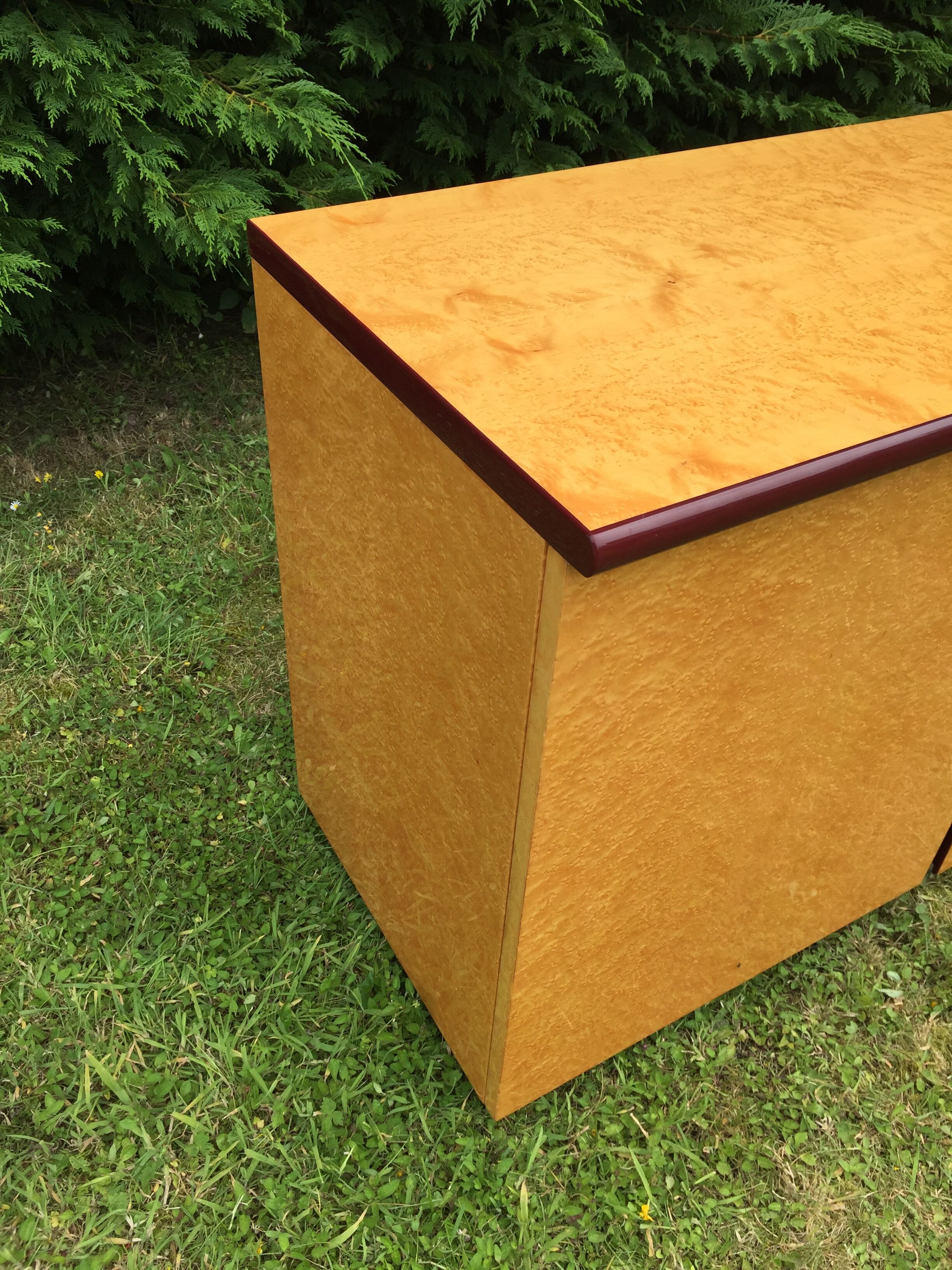 Vintage sycamore sideboard Mario Sabot 1970