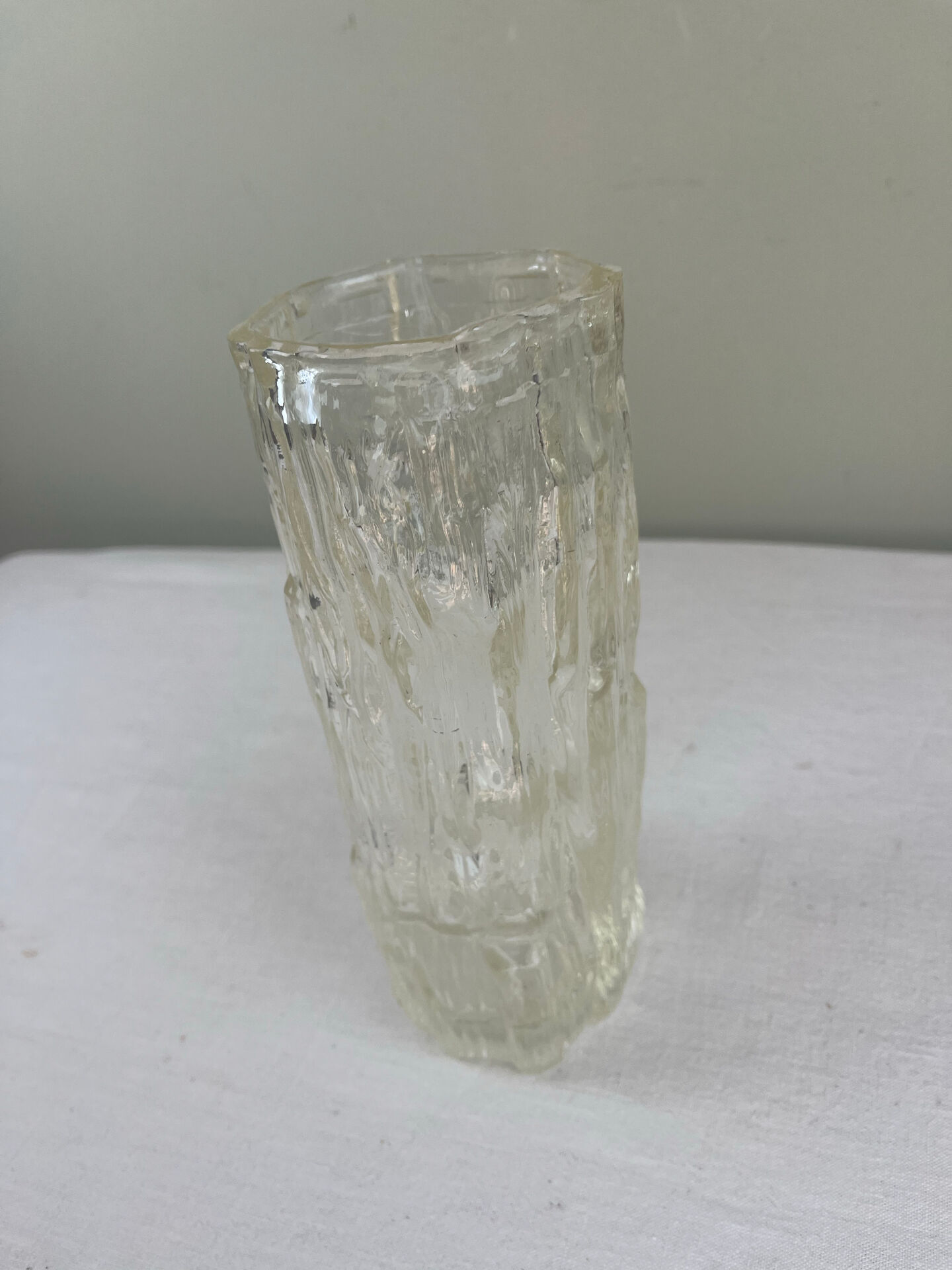 "Glass cascade vase"