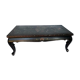 Table basse Chine 1960 grave fond noir