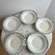 Ironstone set of 5 deep plates St Amand