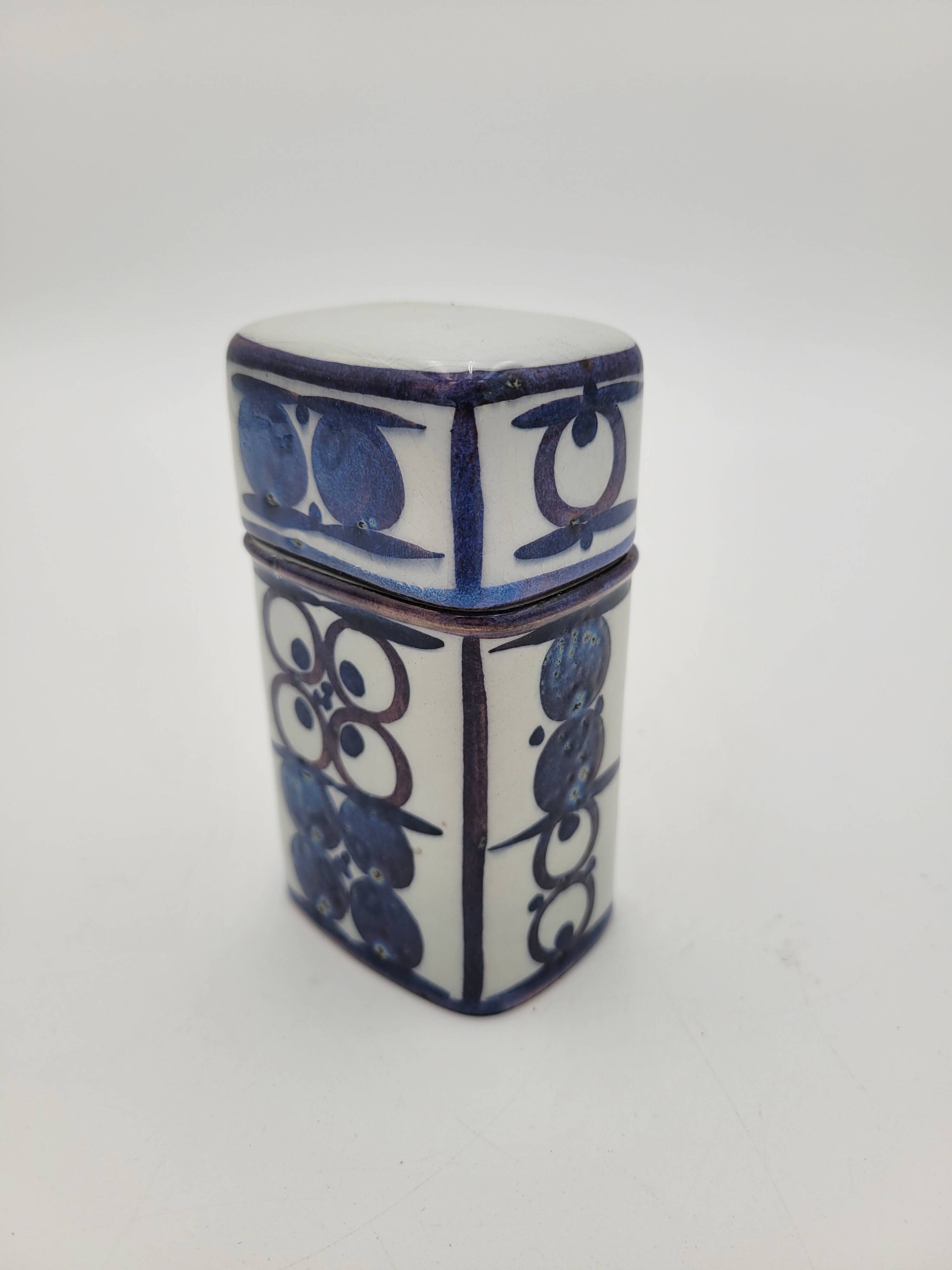Royal Copenhagen earthenware cigarette pot