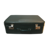 Dark green suitcase