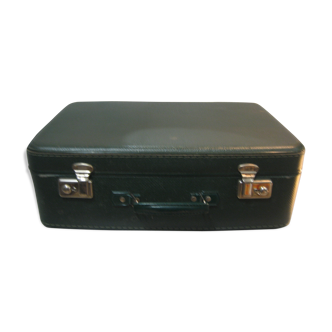 Dark green suitcase