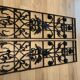 Art nouveau 2 cast iron grills top deco indoors and outdoor stitches