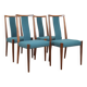 Chaises de salle à manger en teck danois du milieu du siècle, années 1960, lot de 4
