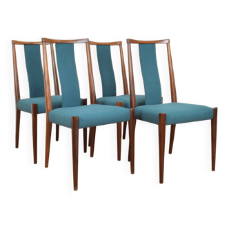 Mid-Century Danish Teak Dining Chairs, 1960s, Set of 4