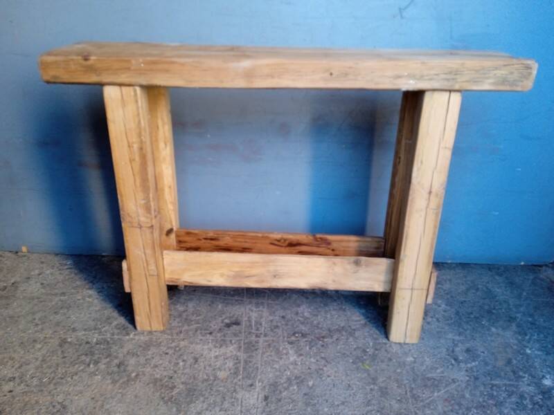 Brutalist console 120 cm solid wood