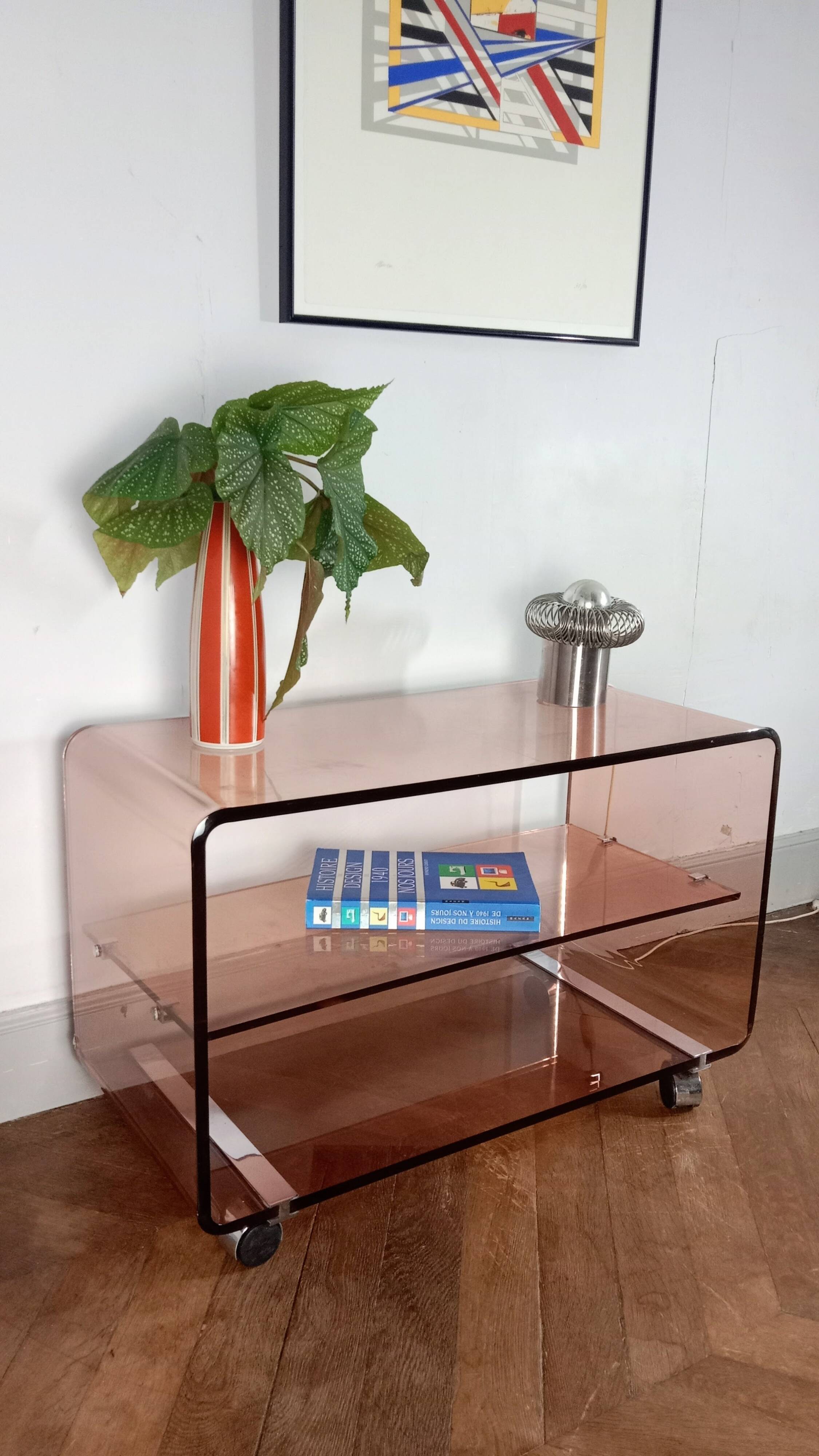 Plexiglas furniture by Michel Dumas