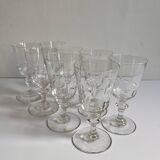 Crystal liqueur glasses