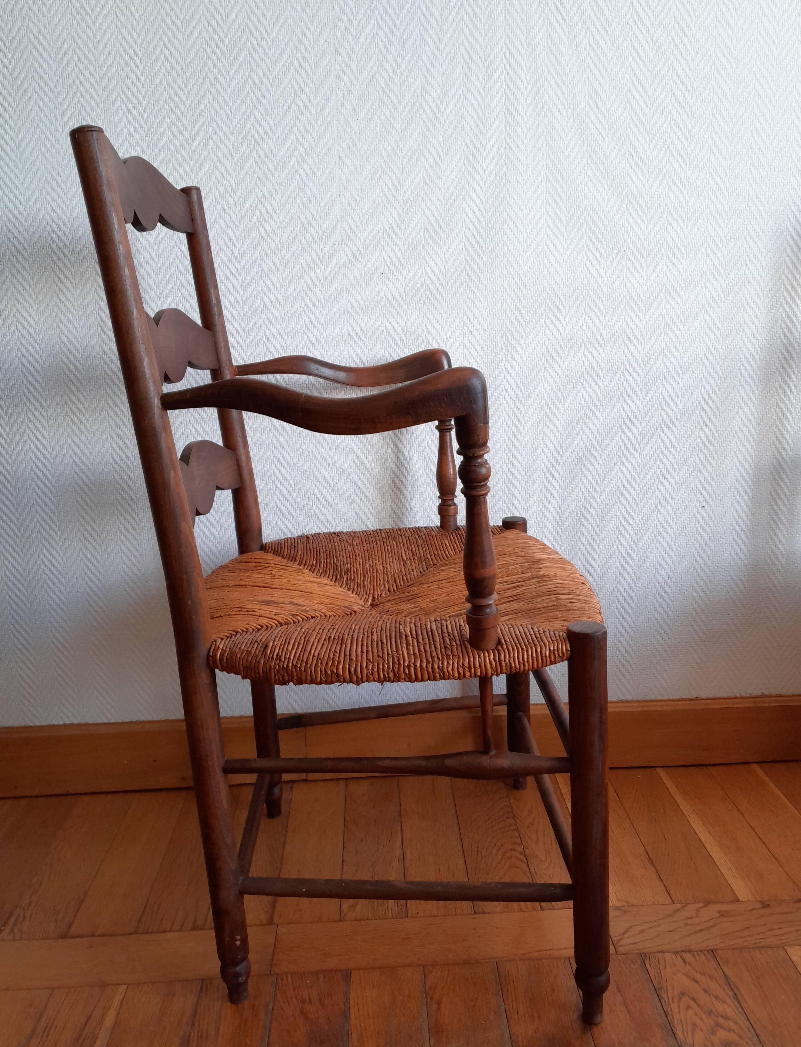 Paire de fauteuils de nourrice, style provençal 19ème siècle