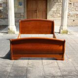Beech sleigh bed
