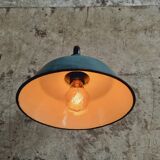 Old garden lamp vintage green wall lamp enamel