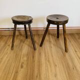 Pair of tripod stools