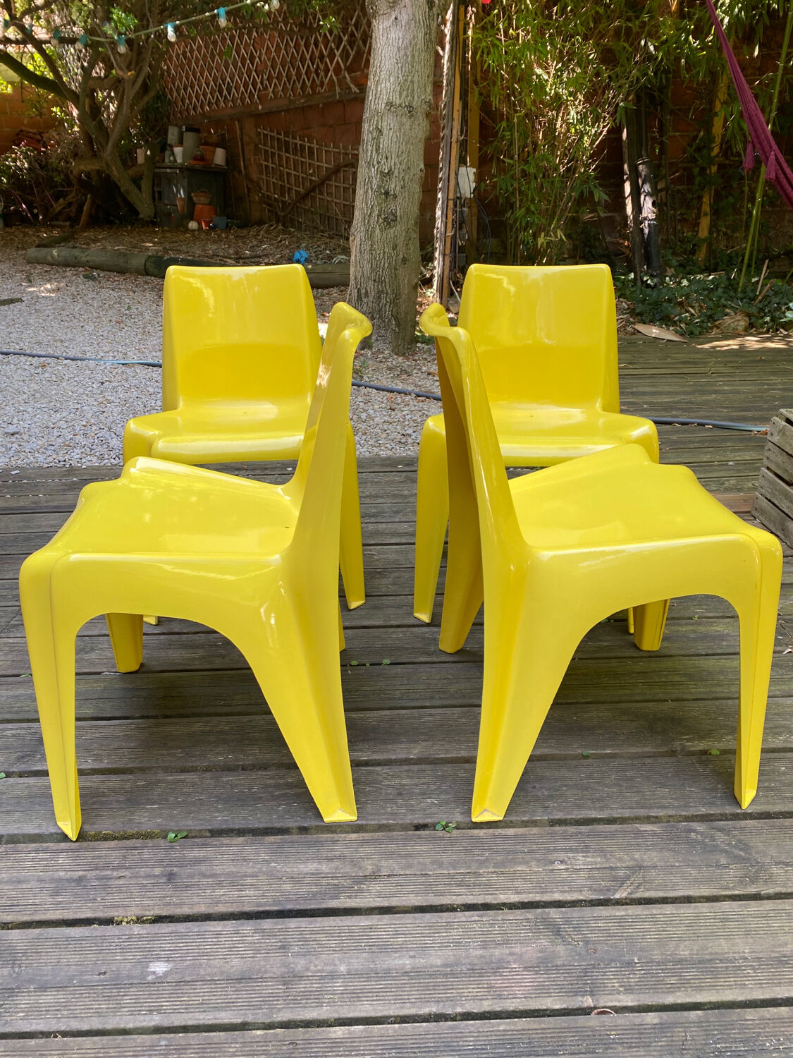 Set of 4 Helmut Bätzner chairs