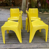 Set of 4 Helmut Bätzner chairs