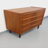 Vintage Scandinavian teak chest of drawers from the 60s