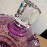 Amethyst cut Bohemian crystal bonbonnière – 20th century