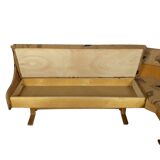 Canapé d'angle et chaises par Ludvik Volak pour Drevopodnik Holesov, 1960, Ensemble de 3