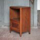 Wooden bedside table with compartment, reconstruction period.