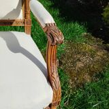 Paire de fauteuils anciens style louis xvi