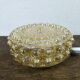 Amber bubble glass round ceiling light Philips 1960