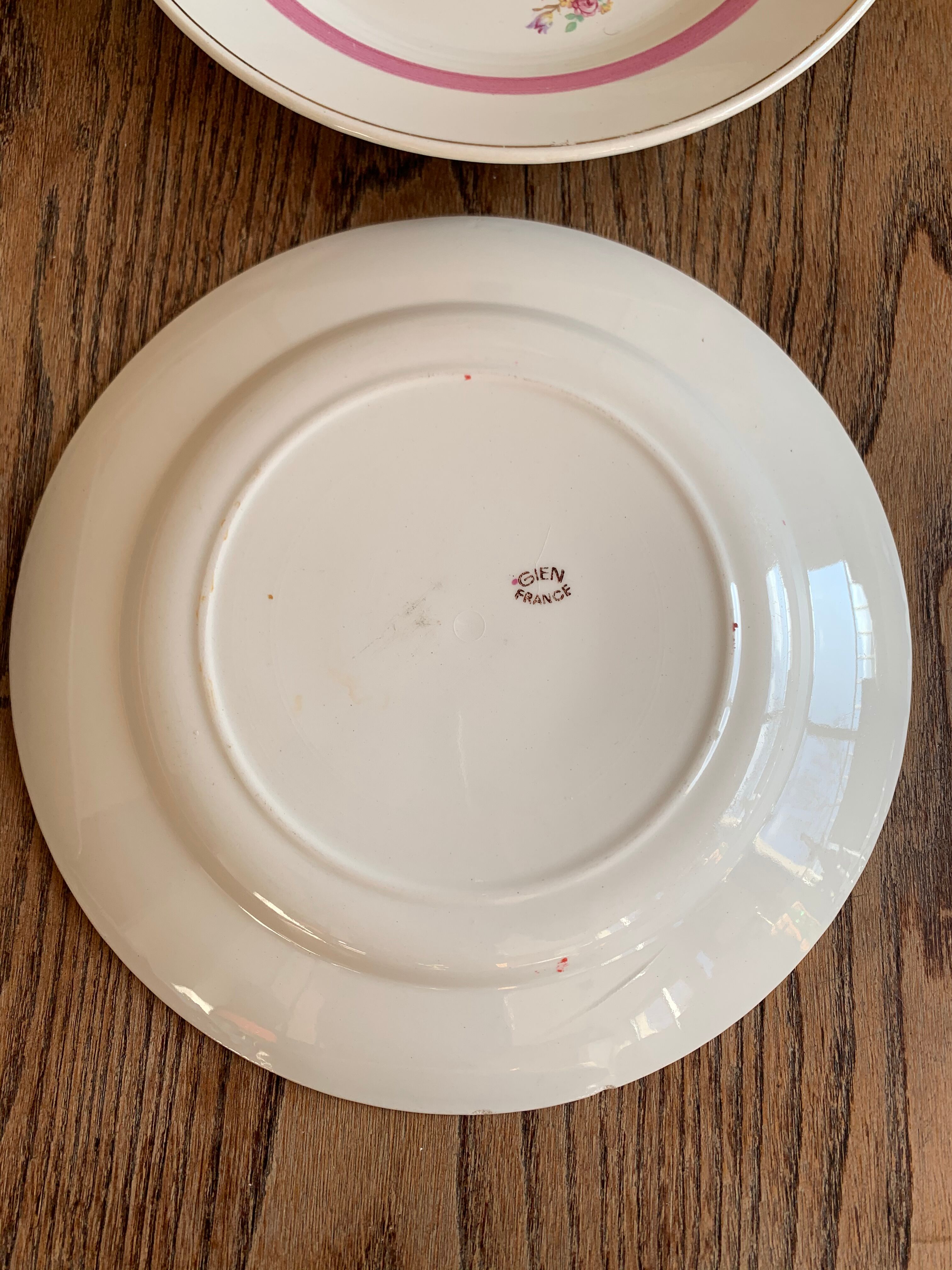 Lot of 6 plate Gien