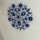 Old large ovoid suspension 1970 in vintage opaline