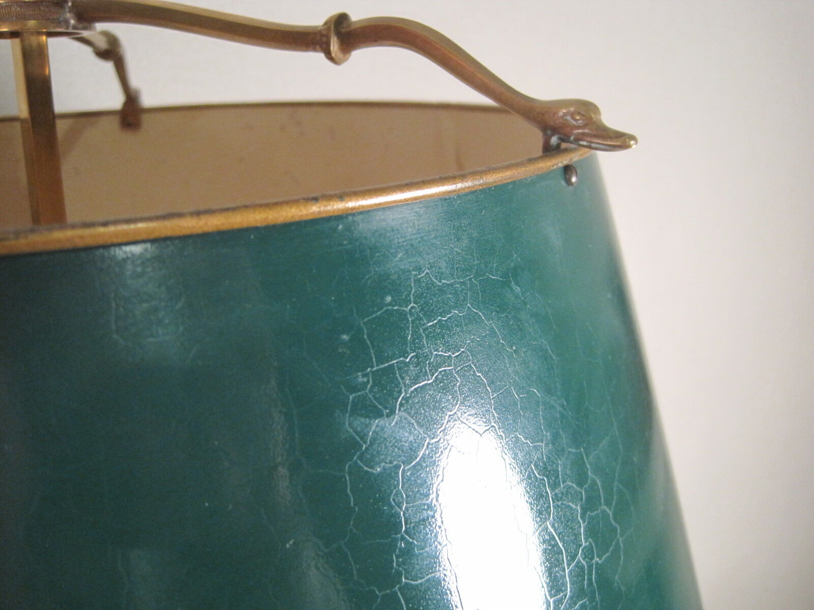 Lampe bouillotte aux aigles XIX ème style Empire en bronze à 3 bras de lumière