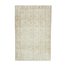 Tapis beige turc en laine nouée à la main 174 cm x 275 cm