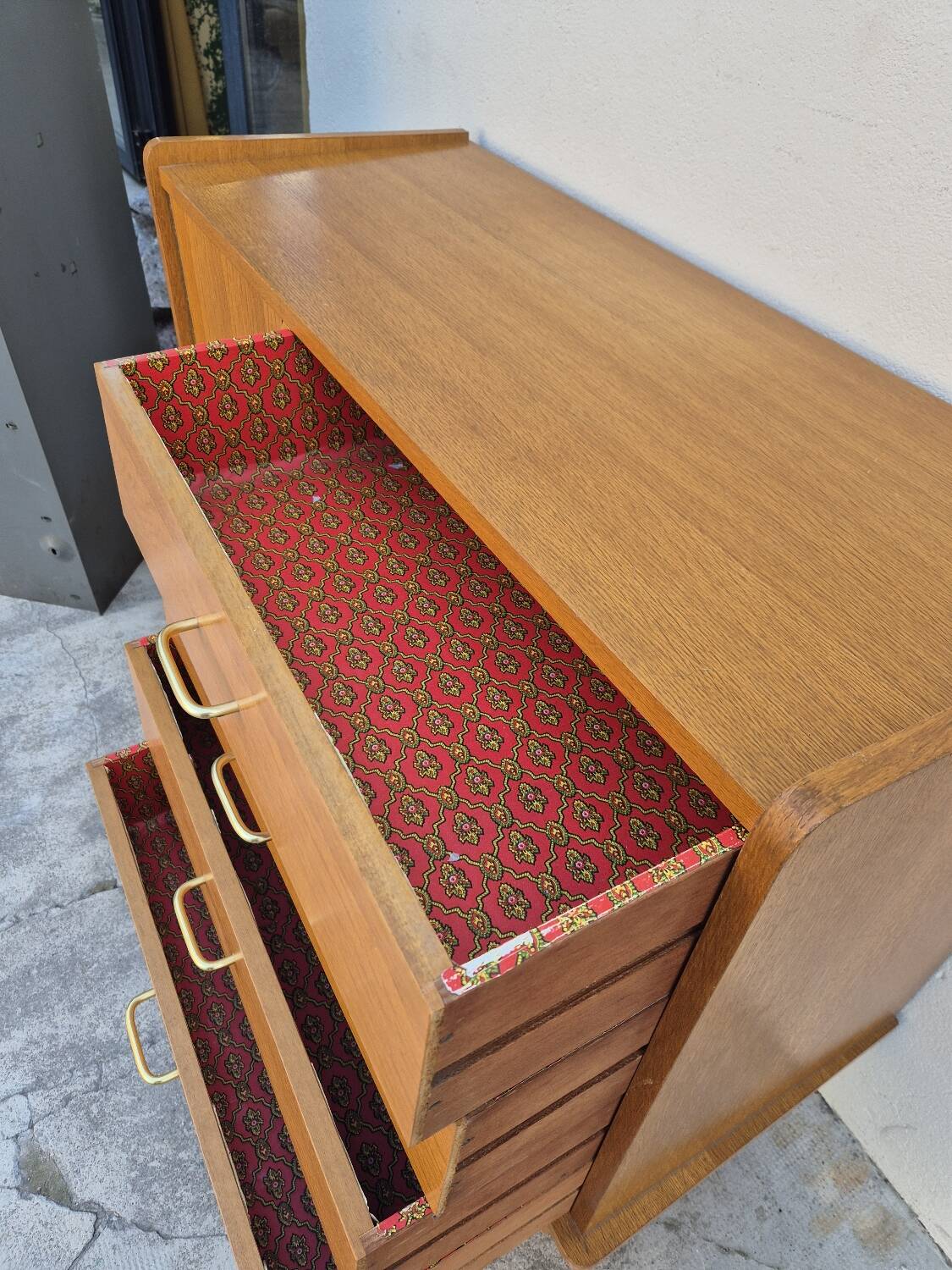 Enfilade very commode vintage 1950s oak