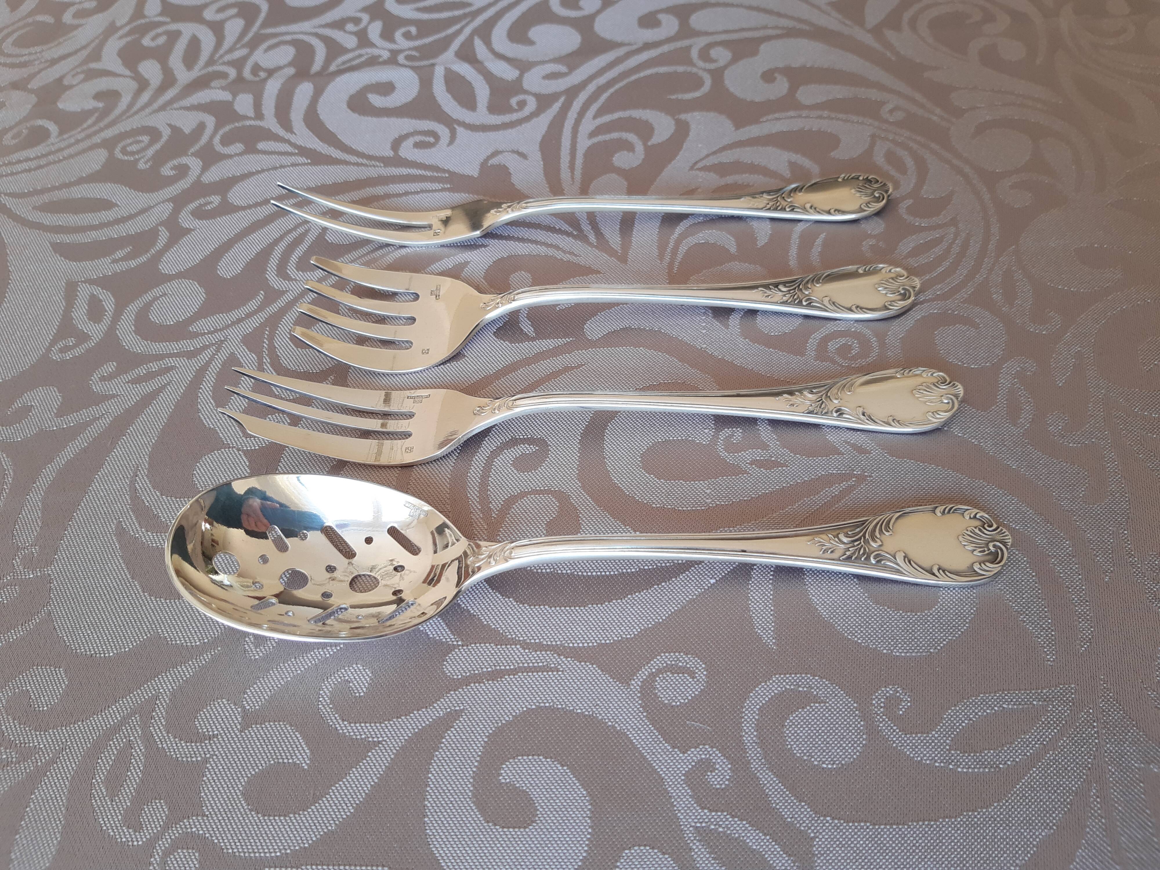 Christofle Marly, silver metal cute service